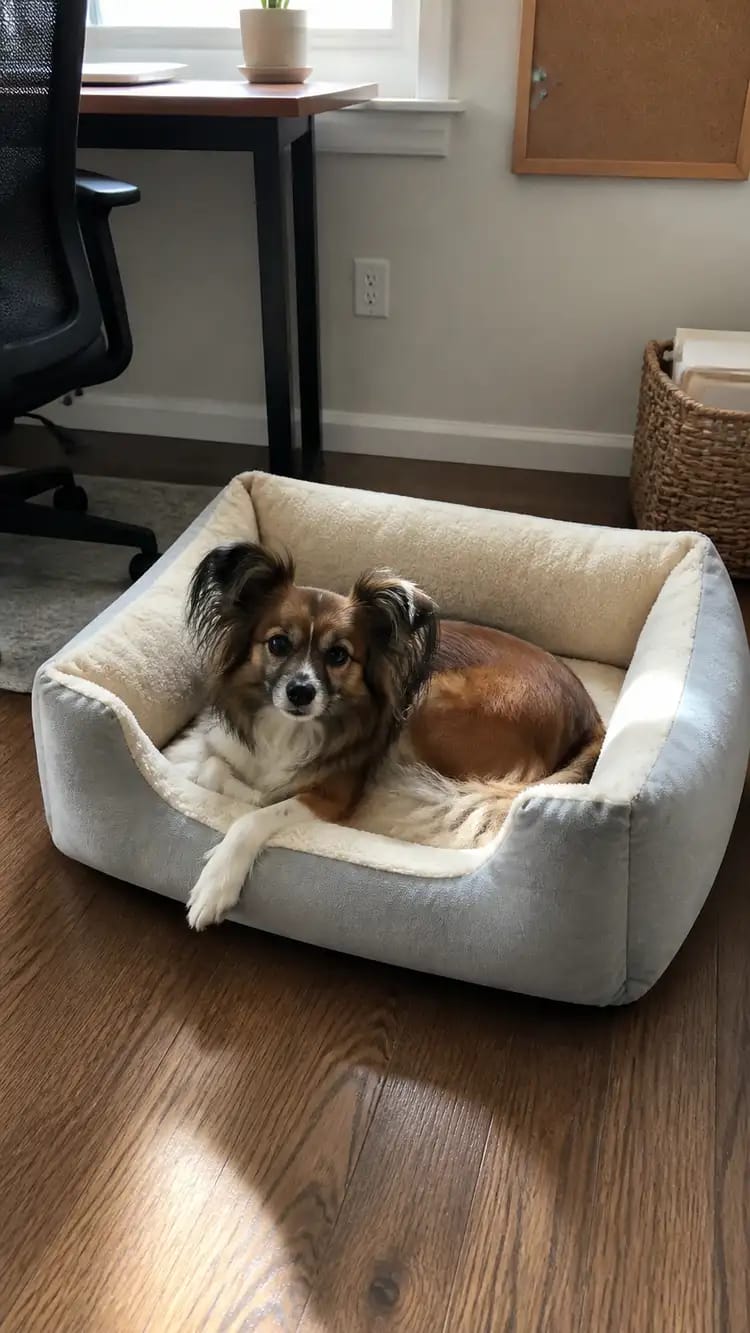 Customer photo review of Cozy Haven Pet House & Bed