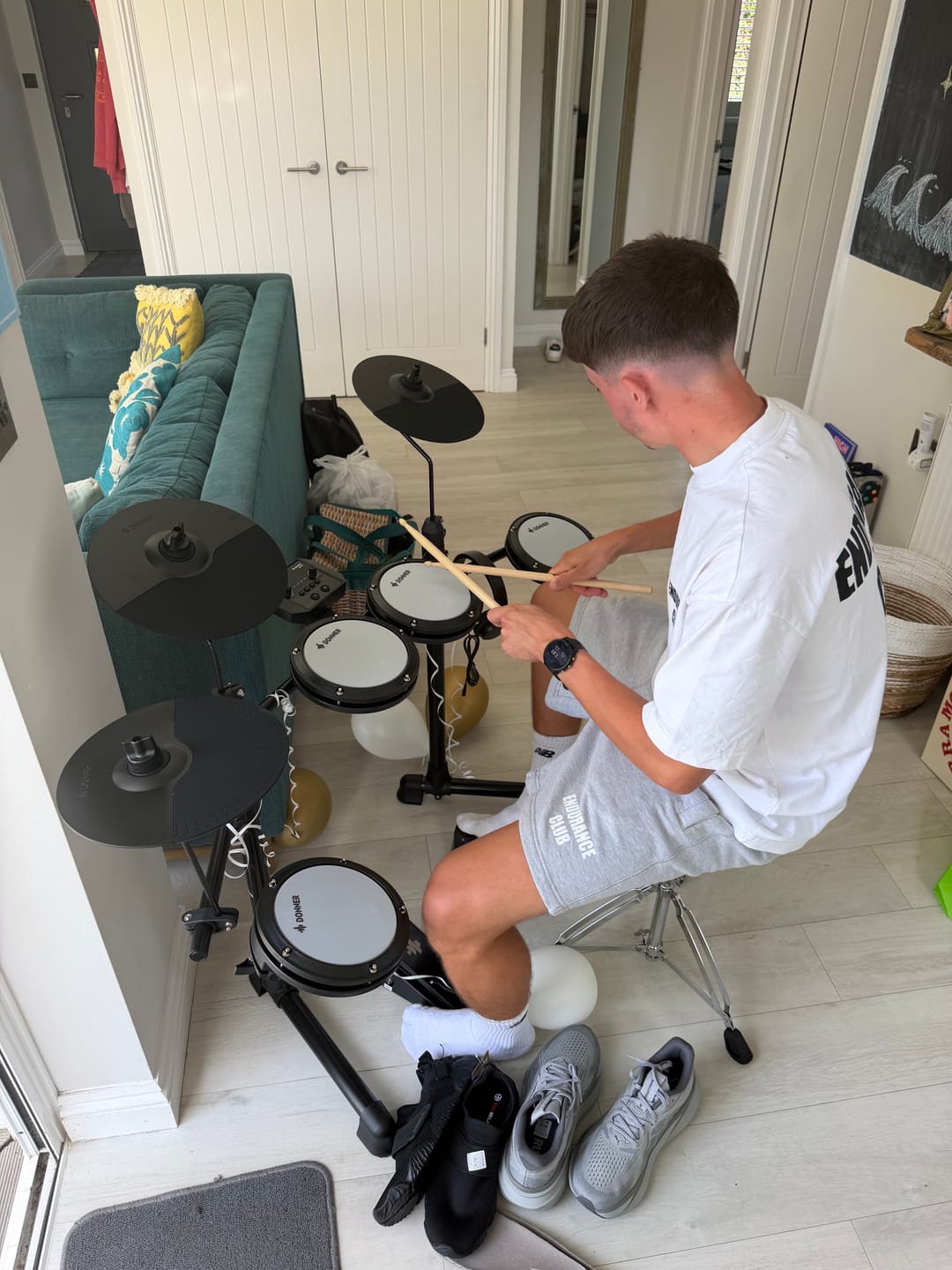 Customer photo review of Donner DED-80 Electronic Drum Set
