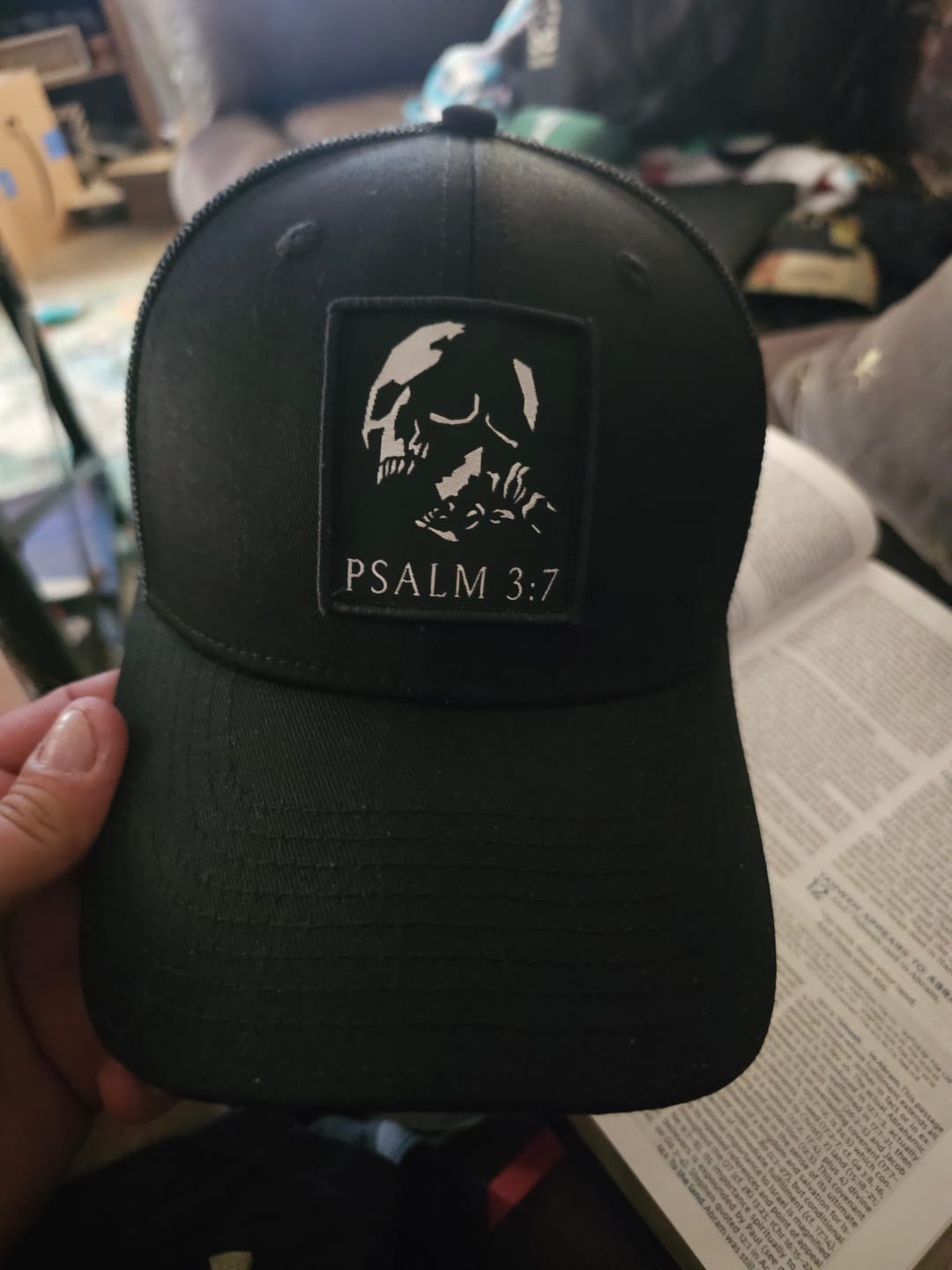 Customer photo review of PSALM 3:7 Hat