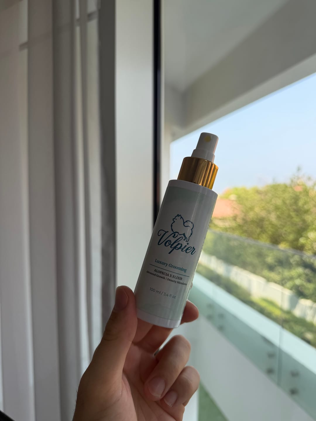 Customer photo review of Volpier Elixir ™| Lozione dermatologica avanzata per BSD, Alopecia X e rigenerazione del mantello