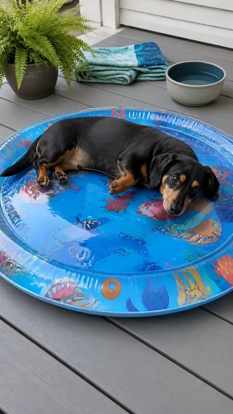 Customer photo review of Upgraded Nail-Resistant Cooling Water Bed
