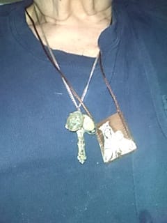 Customer photo review of OLMC Crown of Stars | Our Lady of Mt. Carmel Premium Brown Scapular