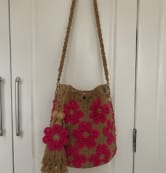 Customer photo review of Bolso de Ganchillo Hecho a Mano