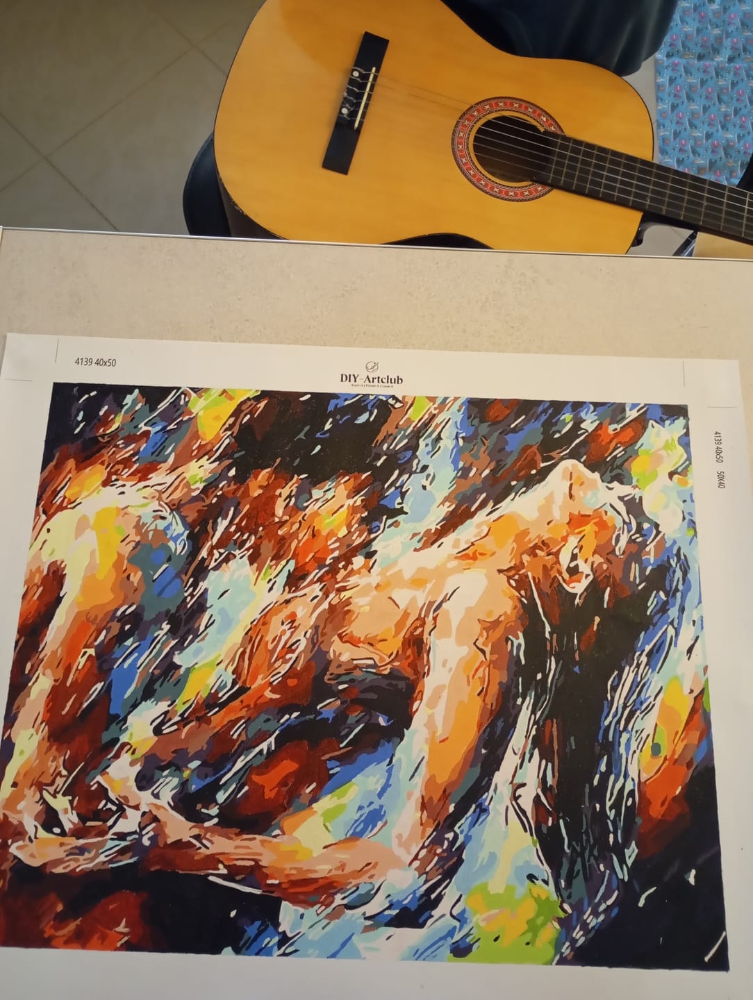 Customer photo review of Two Lovers | Paint by Numbers