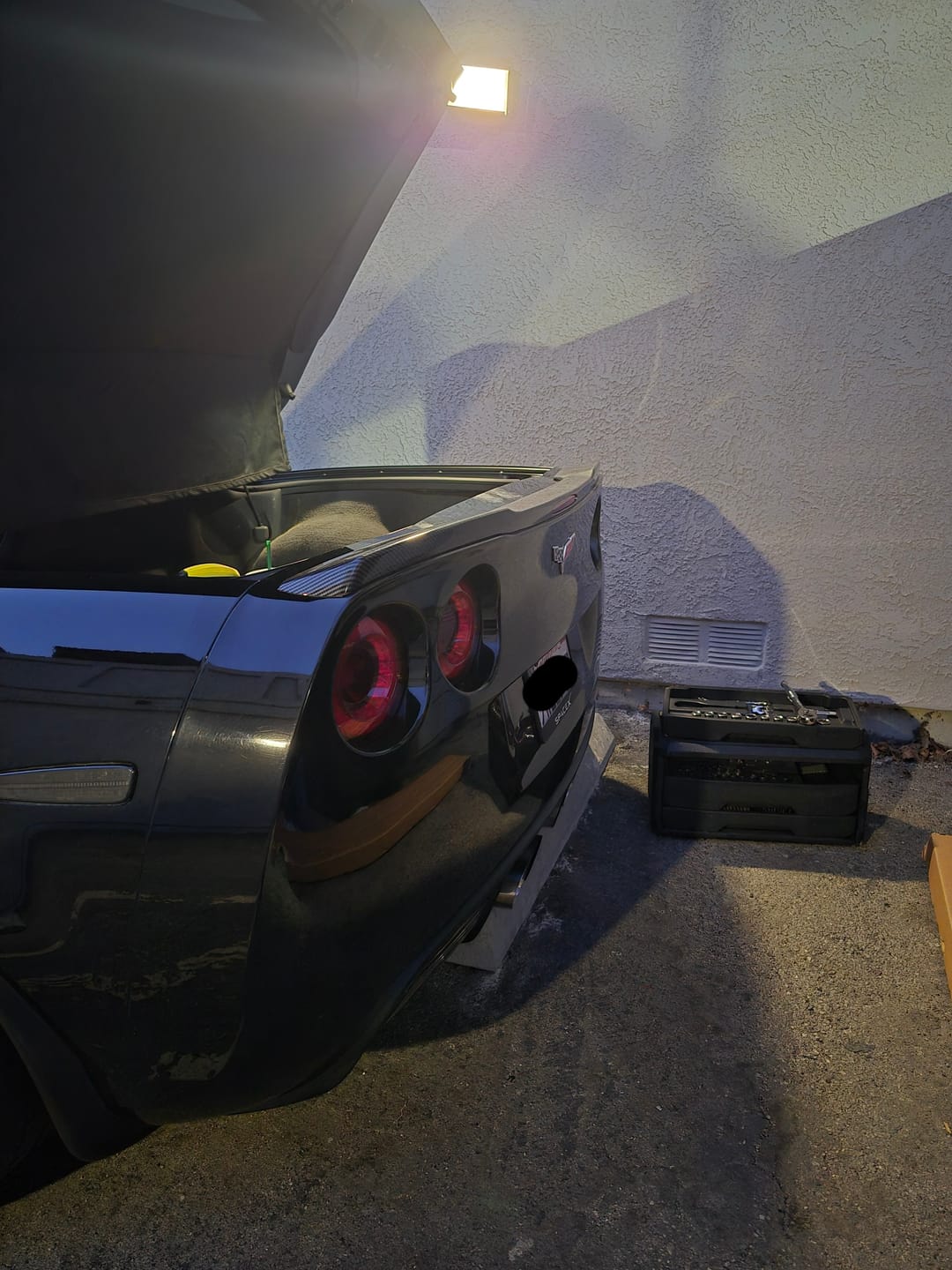 Customer photo review of Corvette C6 ZR1 DRY CARBON FIBER Conversion Rear Trunk Spoiler