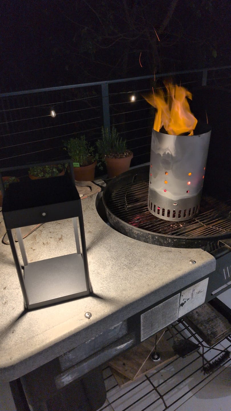 Customer photo review of Luxury Metal Solar Lantern