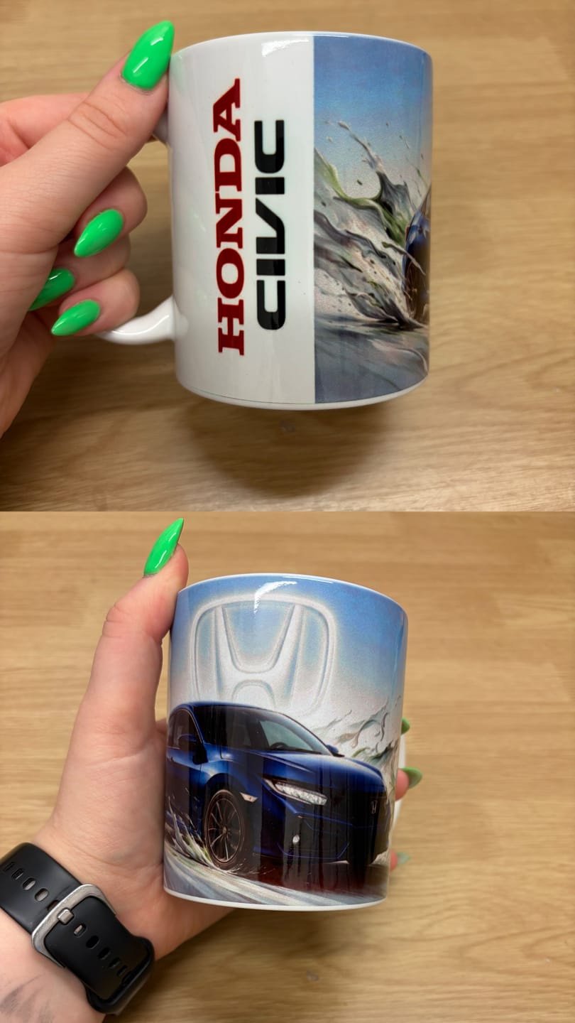 Customer photo review of Mug personnalisé voiture