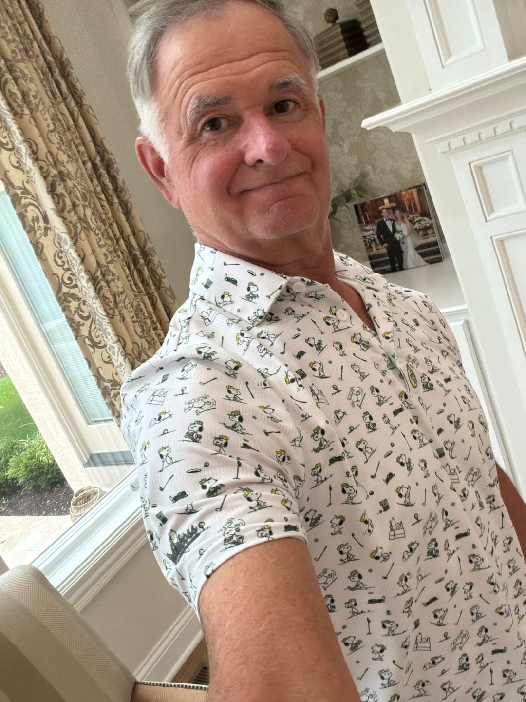 Customer photo review of Peanuts Snoopy Swing Polo