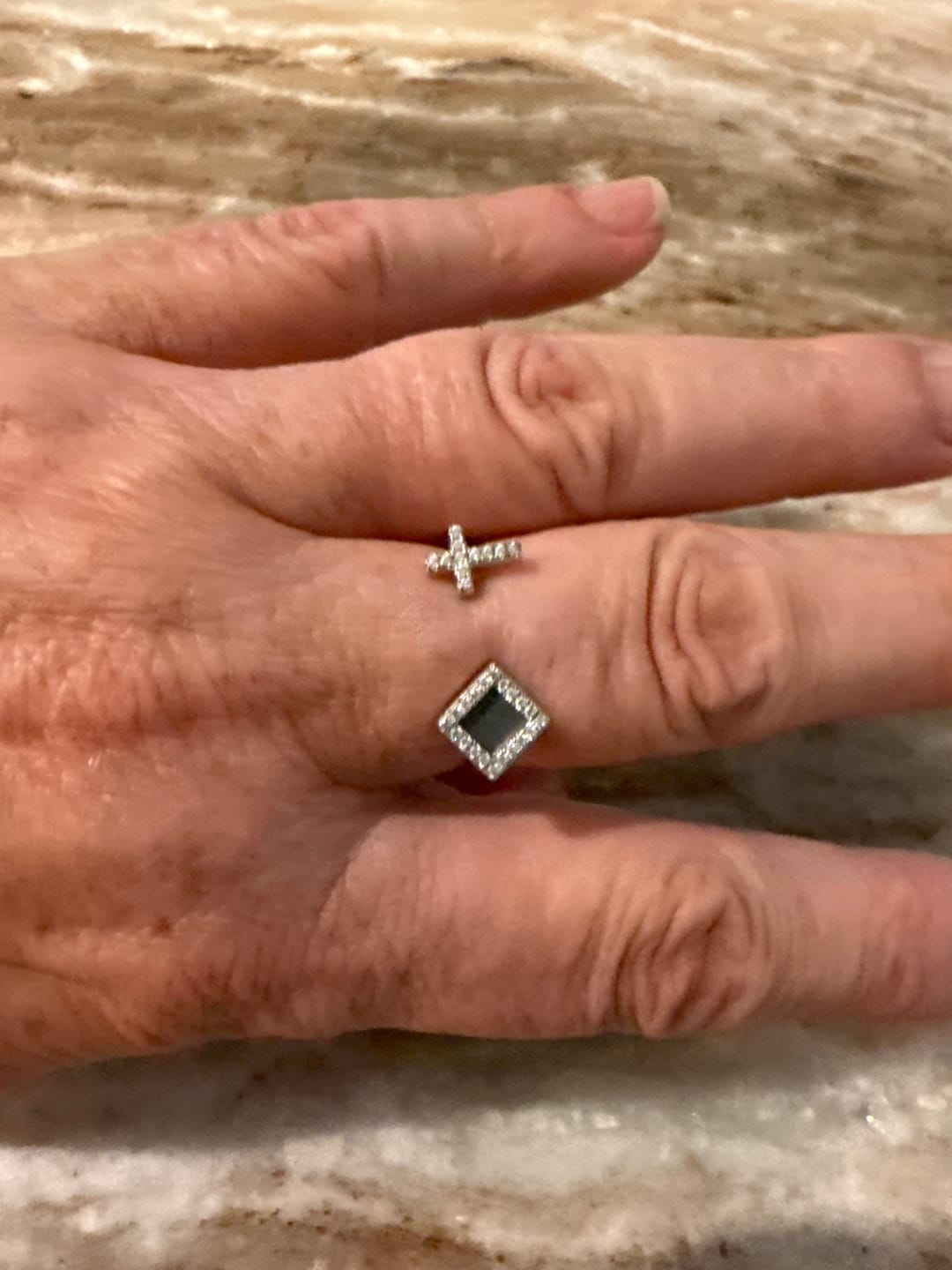 Customer photo review of Cross Bible Ring