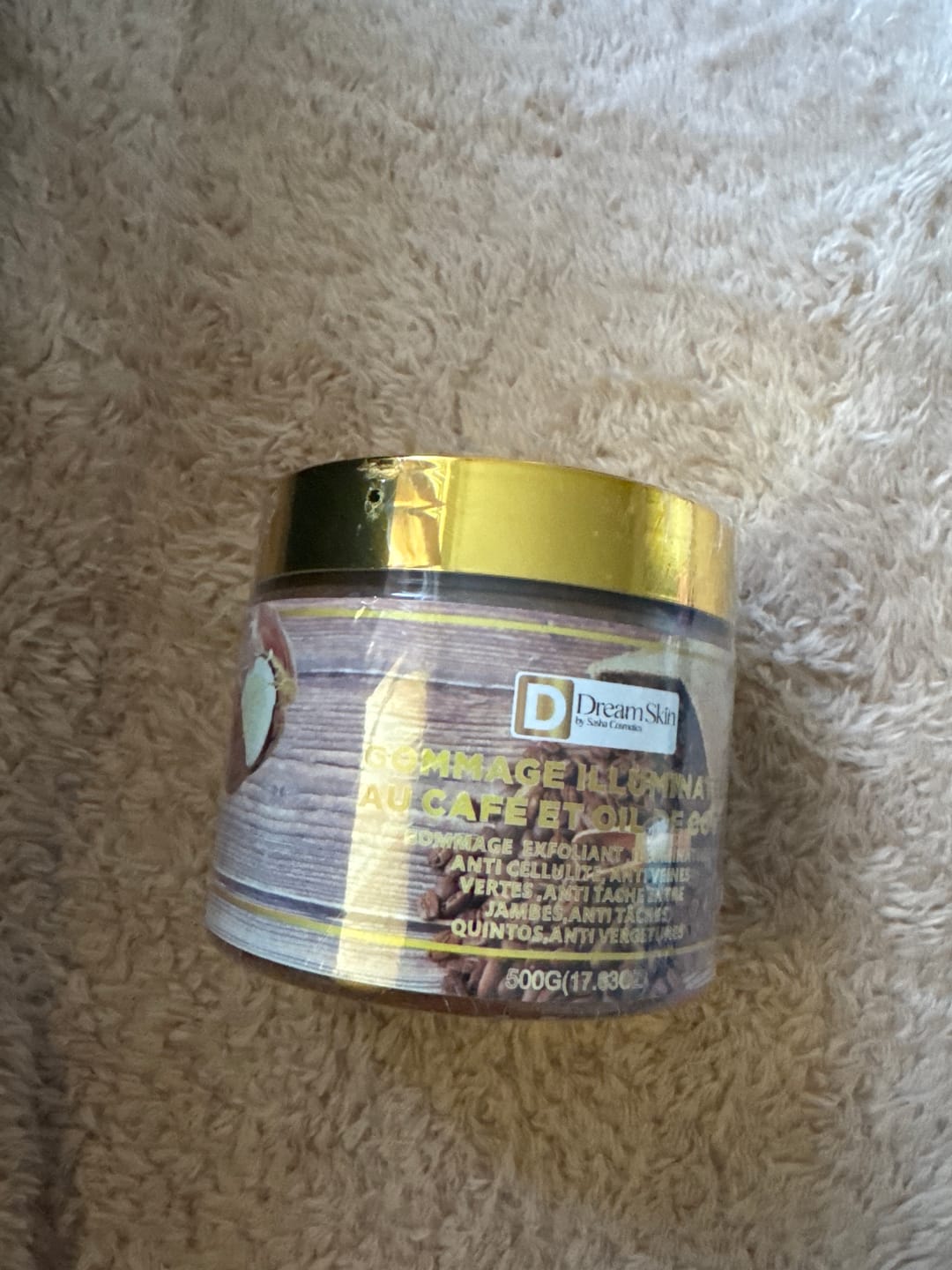 Customer photo review of GOMMAGE AU CAFE ET HUILE DE COCO