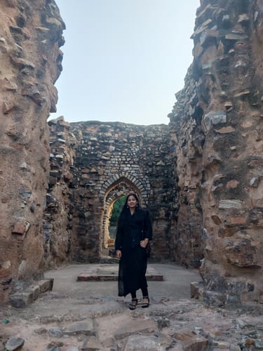 Customer photo review of Chocolate Brown Rayon mukaish Long Kurta