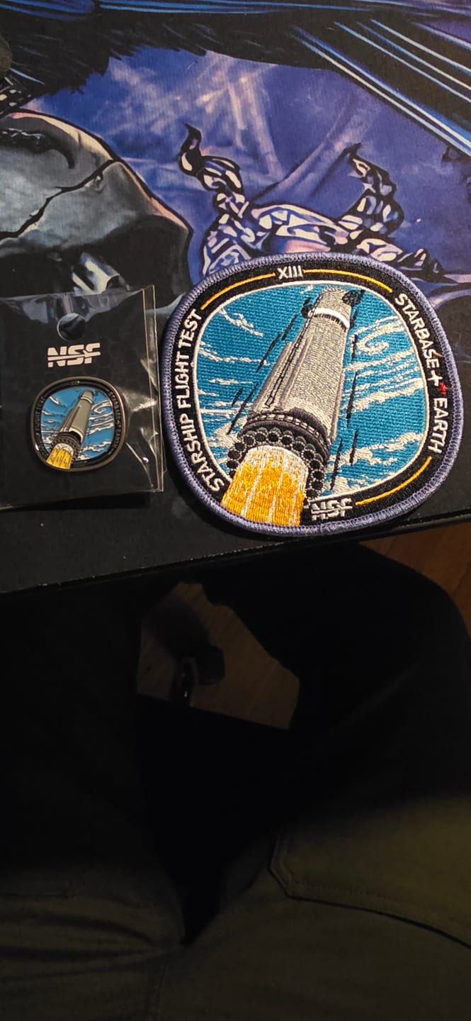 Customer photo review of SpaceX Starship Flight 13 - Collectors Pin
