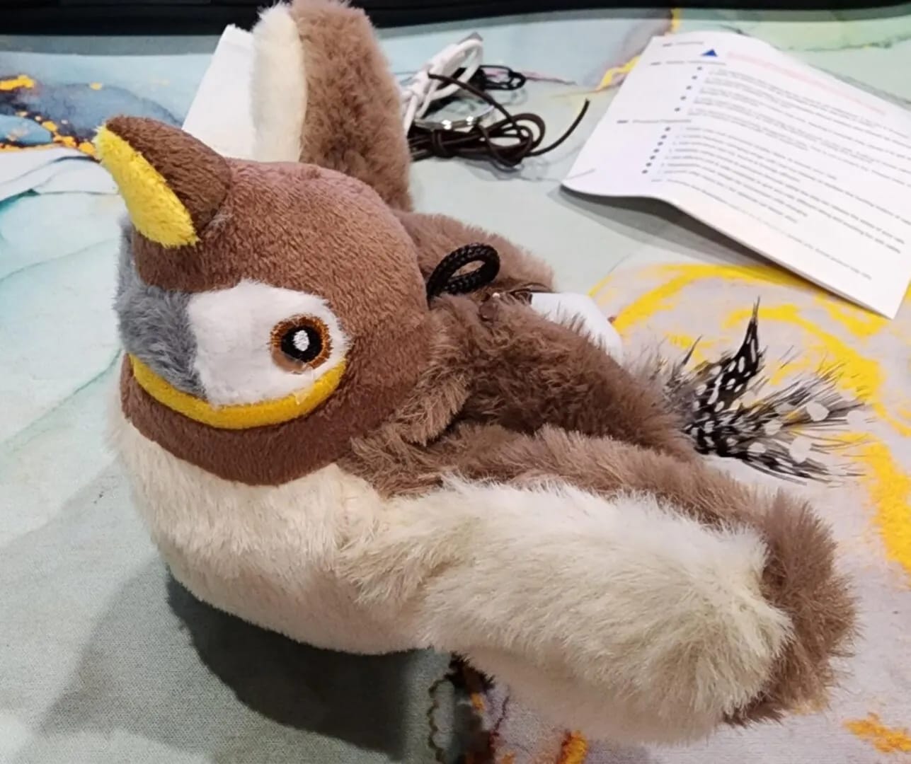 Customer photo review of Realistic Chirping Bird Cat Toy with Flapping Wings