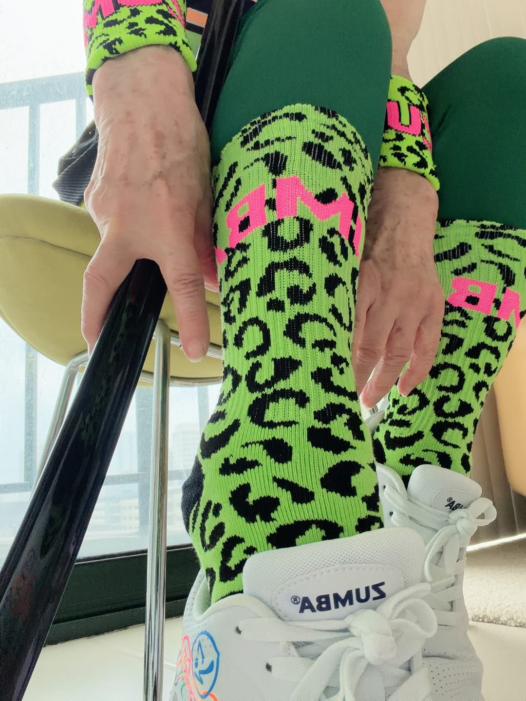 Customer photo review of Dale-Z Plush High Socks