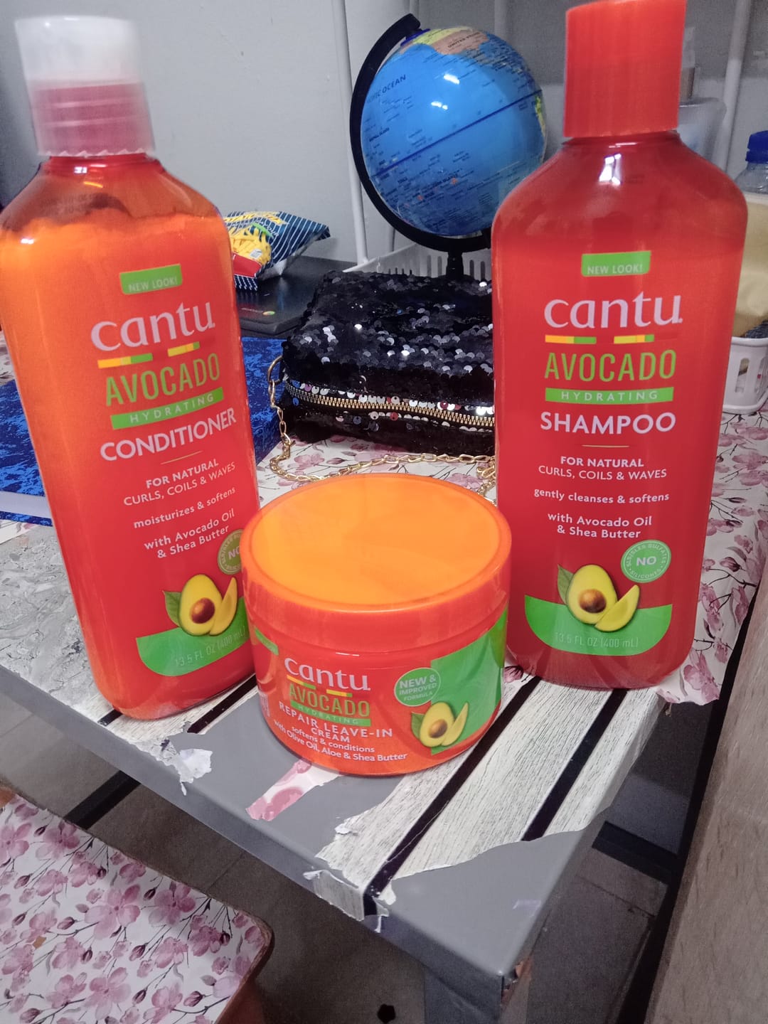 Customer photo review of مجموعة كانتو لاصلاح الشعر المجعد بالافوكادو - 3قطع