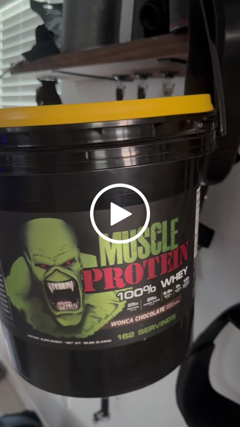 Customer video review of Whey Protein Powder Bucket