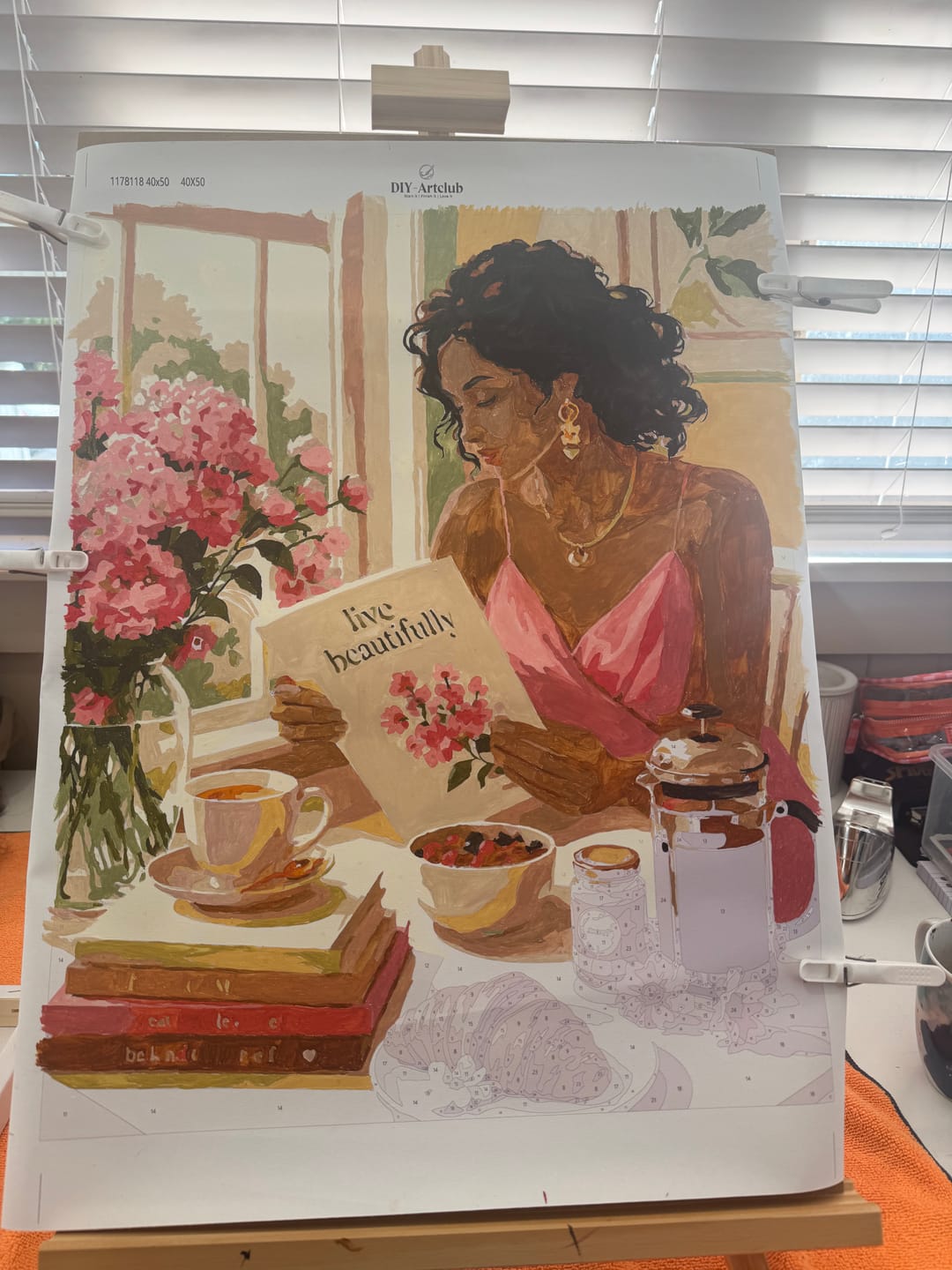 Customer photo review of Live Beautifully | Paint by Number