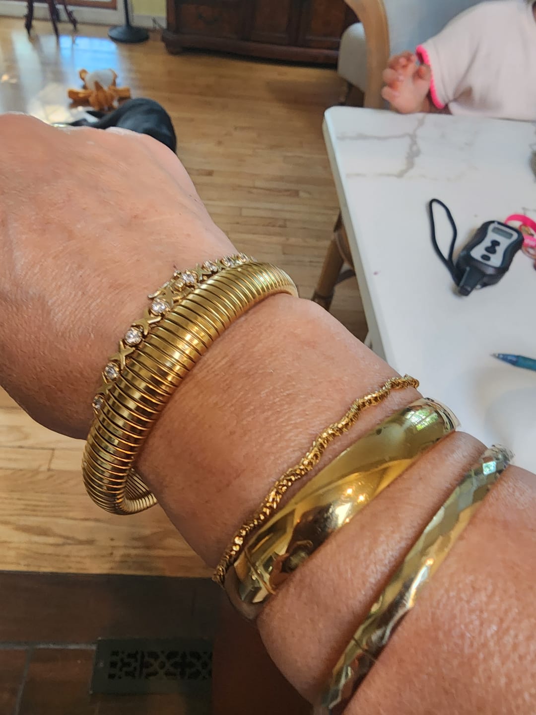 Customer photo review of Marbella Cuff Bracelet (Bundle)