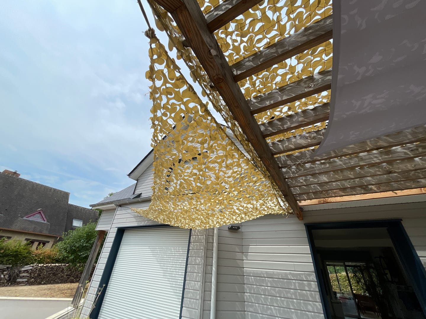 Customer photo review of Filet de camouflage triangulaire sable