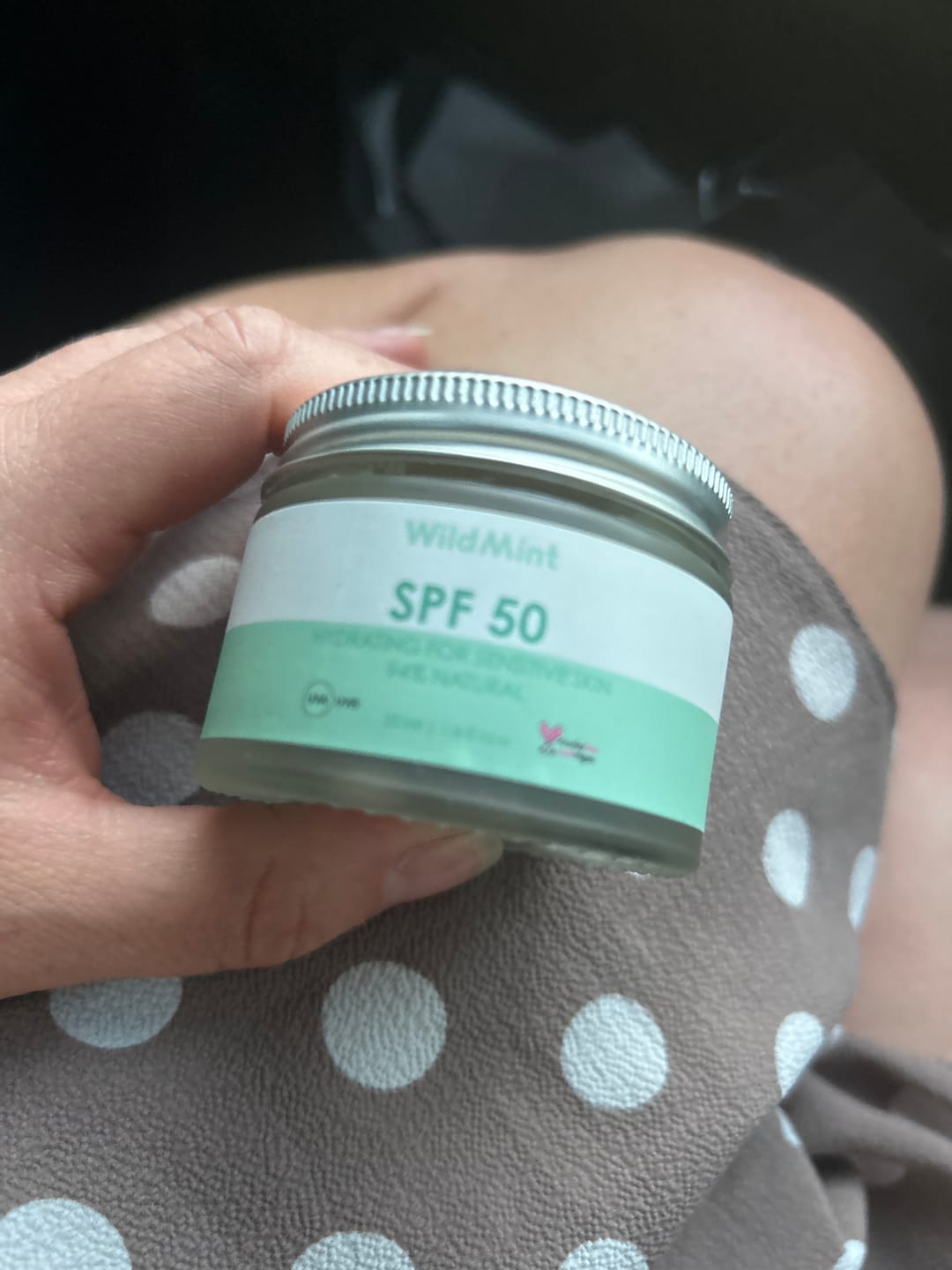 Customer photo review of SPF 50