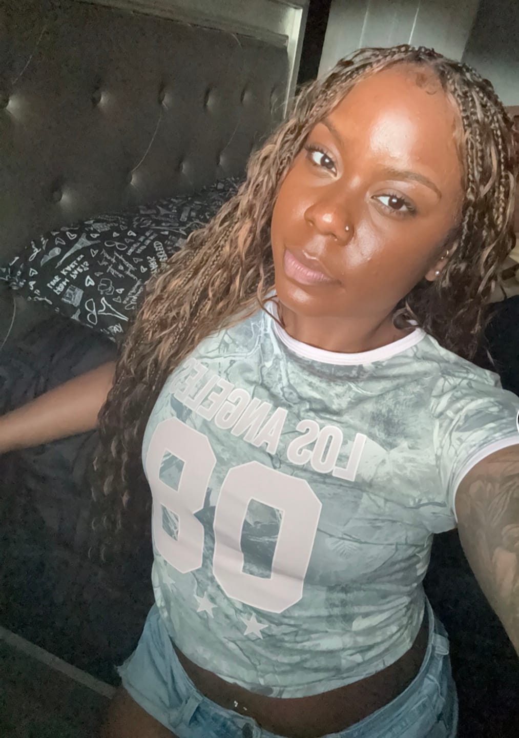 Customer photo review of #4/#30 Mix Color Blend Loose Deep Wave Bulk Human Braiding Hair
