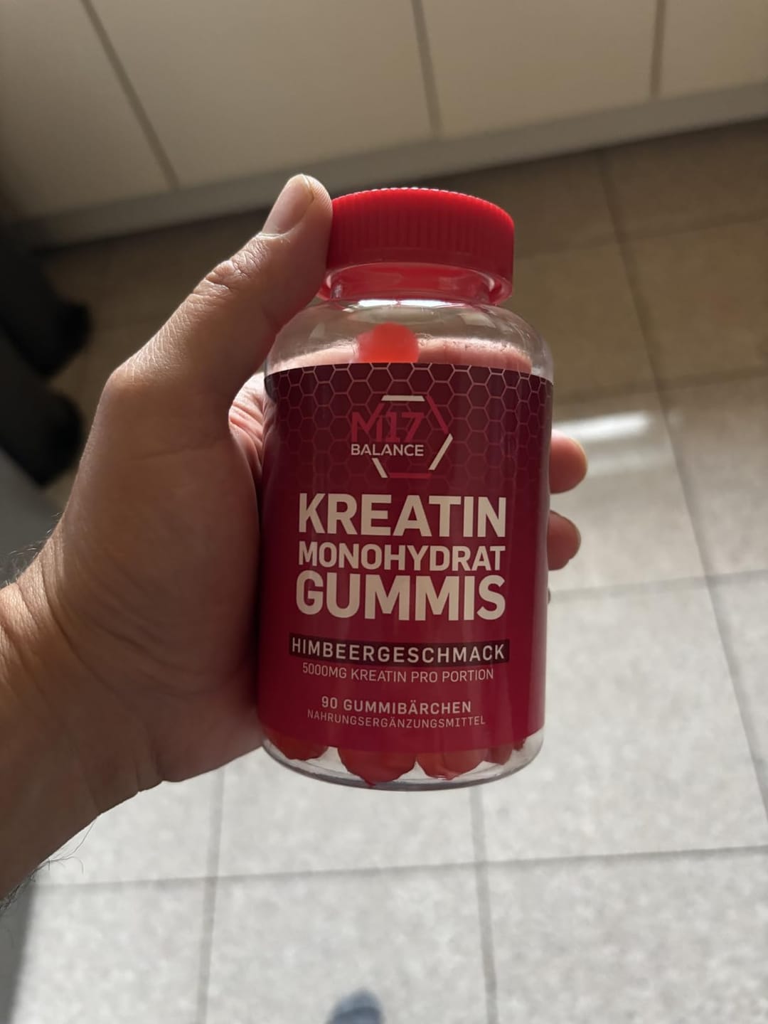 Customer photo review of Creatine Gummies – Strawberry