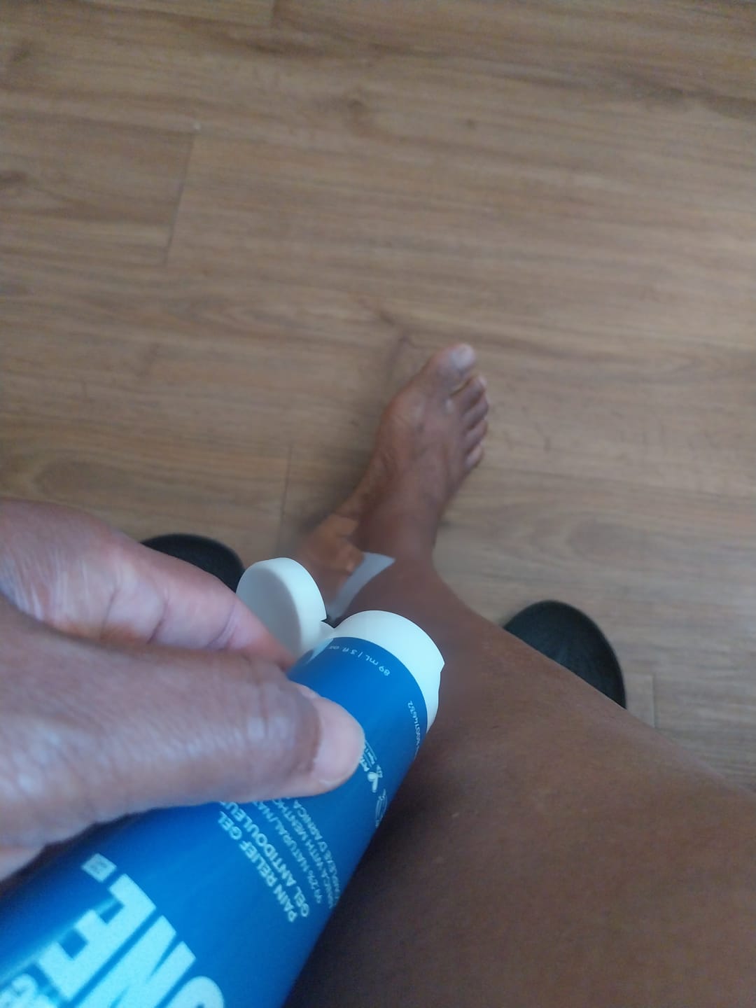 Customer photo review of Pain Be Gone PRO+ | Pain Relief Gel | 99.2% Natural | Arnica Complex with Menthol