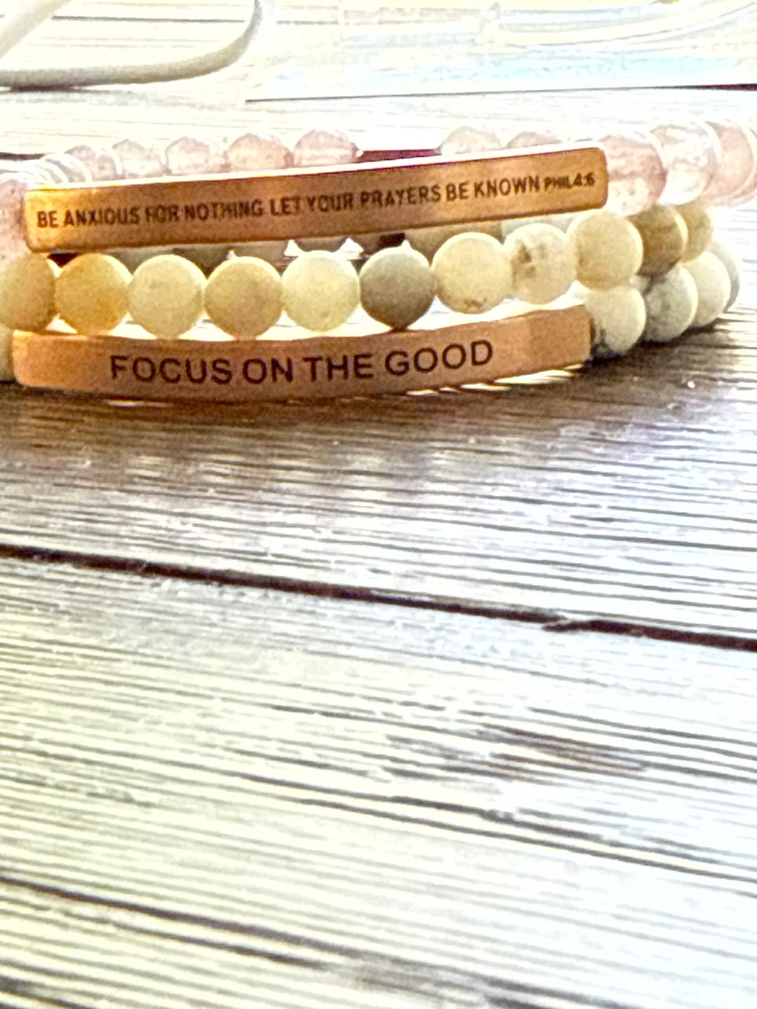Customer photo review of DROP #10: FOCUS ON THE GOOD - BRACELET