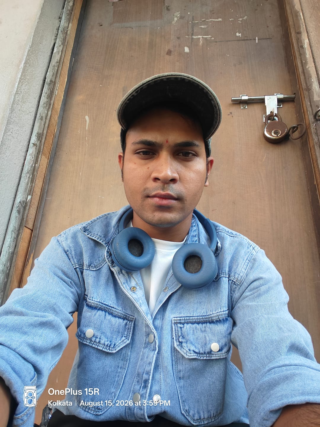 Customer photo review of Light Blue Denim Shirt