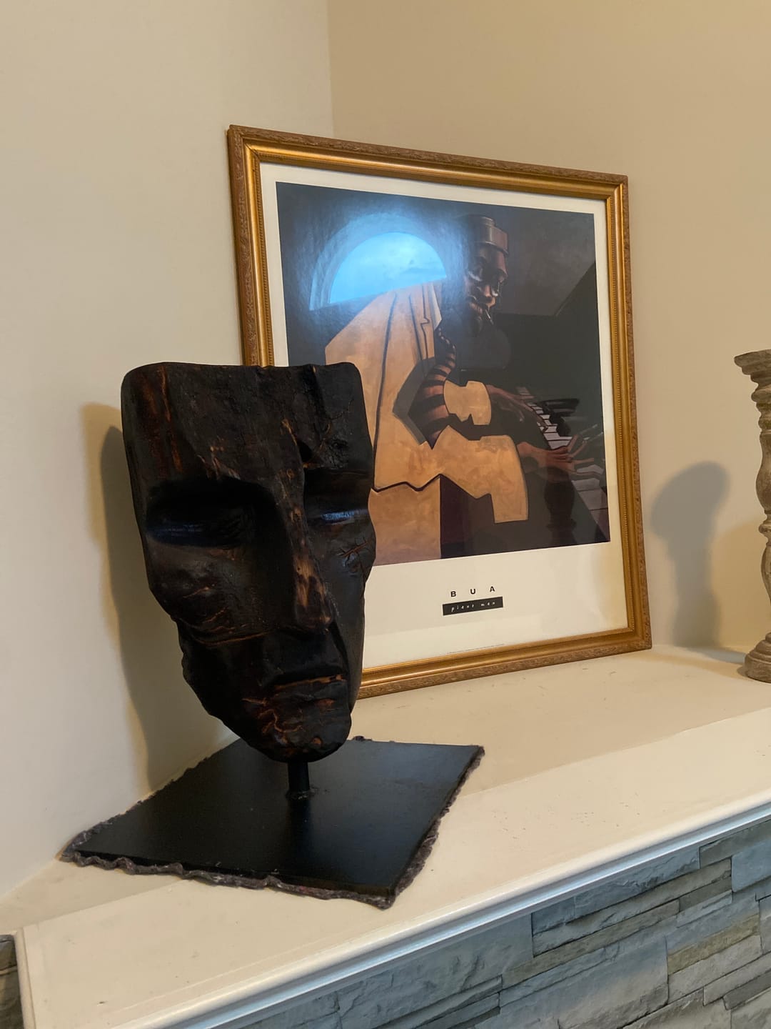 Customer photo review of Fractured Memory   | Wood Sculpture