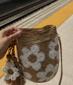 Customer photo review of Bolso de Ganchillo Hecho a Mano