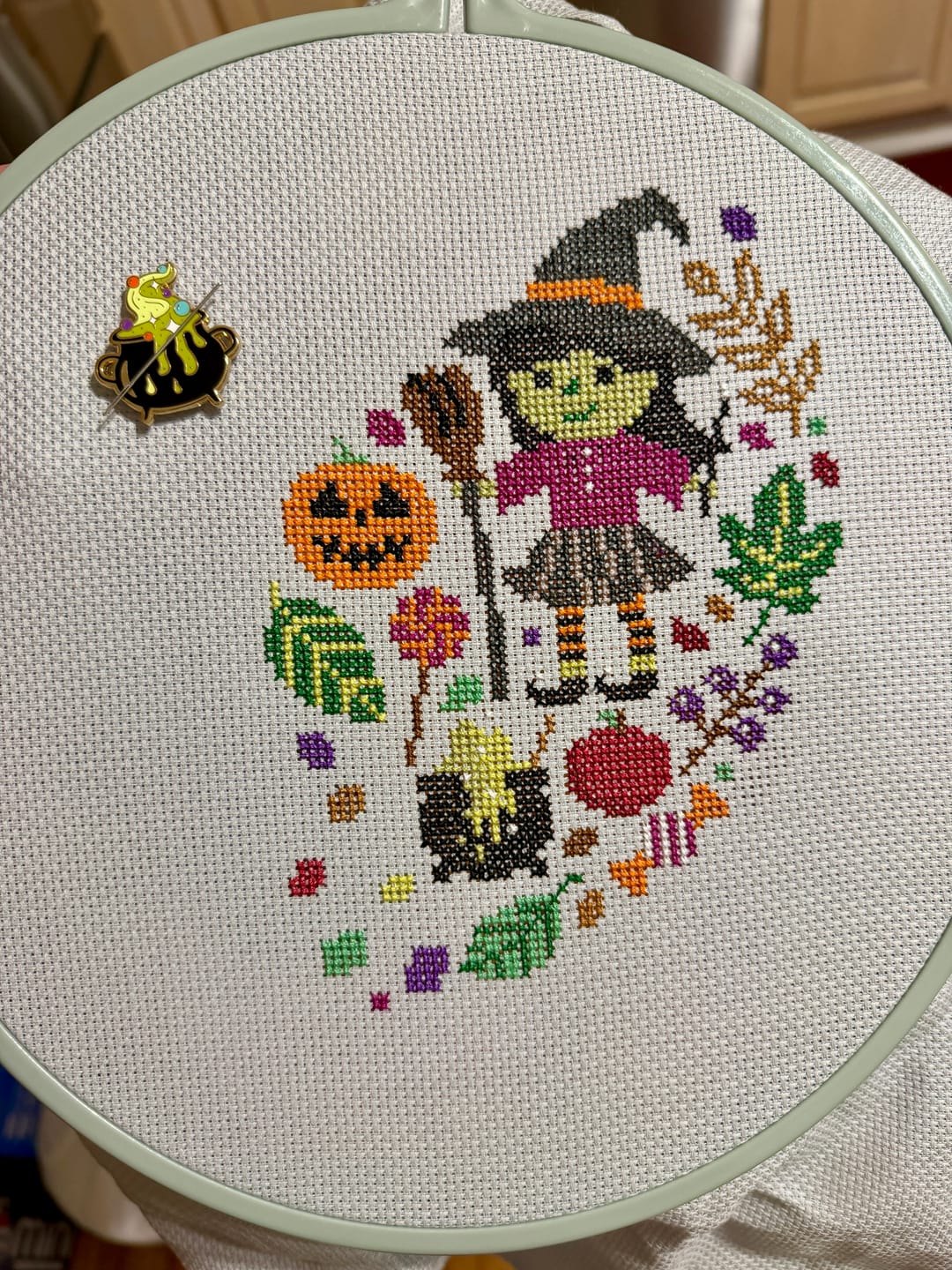 Customer photo review of Hello-ween Cross Stitch-a-Long