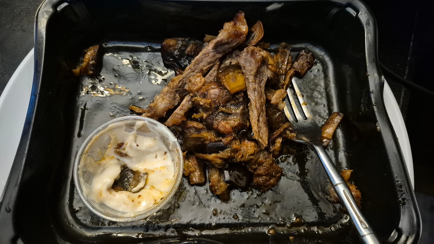 Customer photo review of Mediterranean Beef Bowl with Roasted Eggplant
