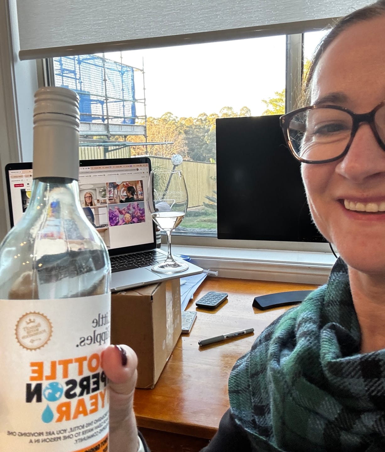 Customer photo review of Zero Sugar Pinot Grigio – Vegan Australian White Wine | 6 Pack