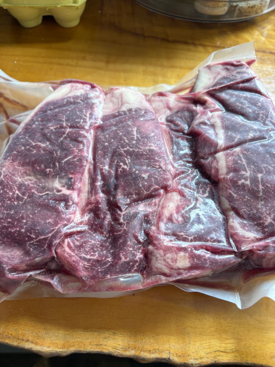 Customer photo review of Grass Fed Sirloin Steak 2kg