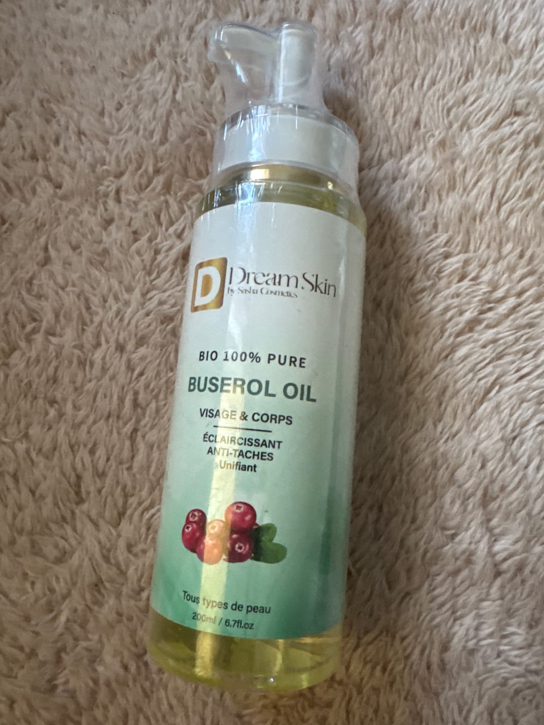 Customer photo review of HUILE DE BUSEROLE - 200ml