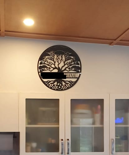 Customer photo review of Personalised Pohutukawa Tree of Life