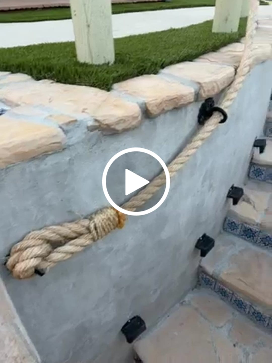 Customer video review of Seashell Nautical Rope Ring, Light Strand Holder (3 sizes available)