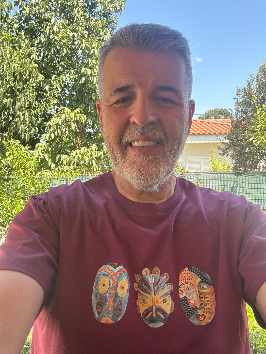 Customer photo review of African Masks - T-Shirts