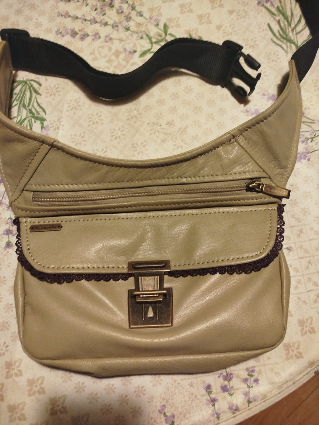 Customer photo review of Riñonera "Special Lavender Lace & Old Gold” + Bolsillo trasero · Piel · Pieza Exclusiva Núm. 19071