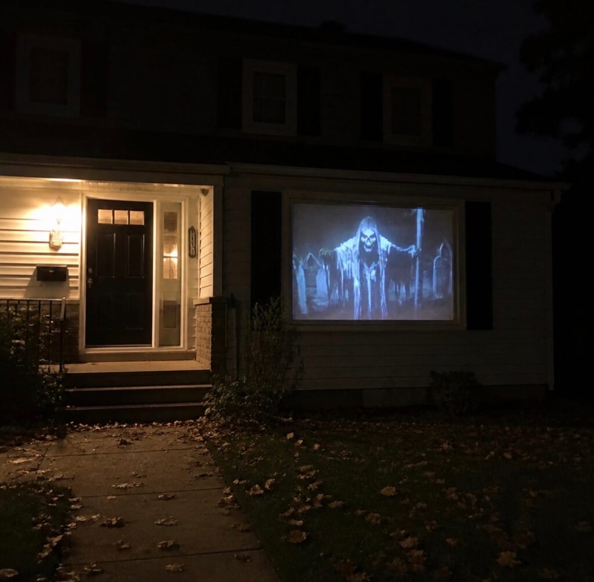 Customer photo review of DarkCast Halloween Projector™
