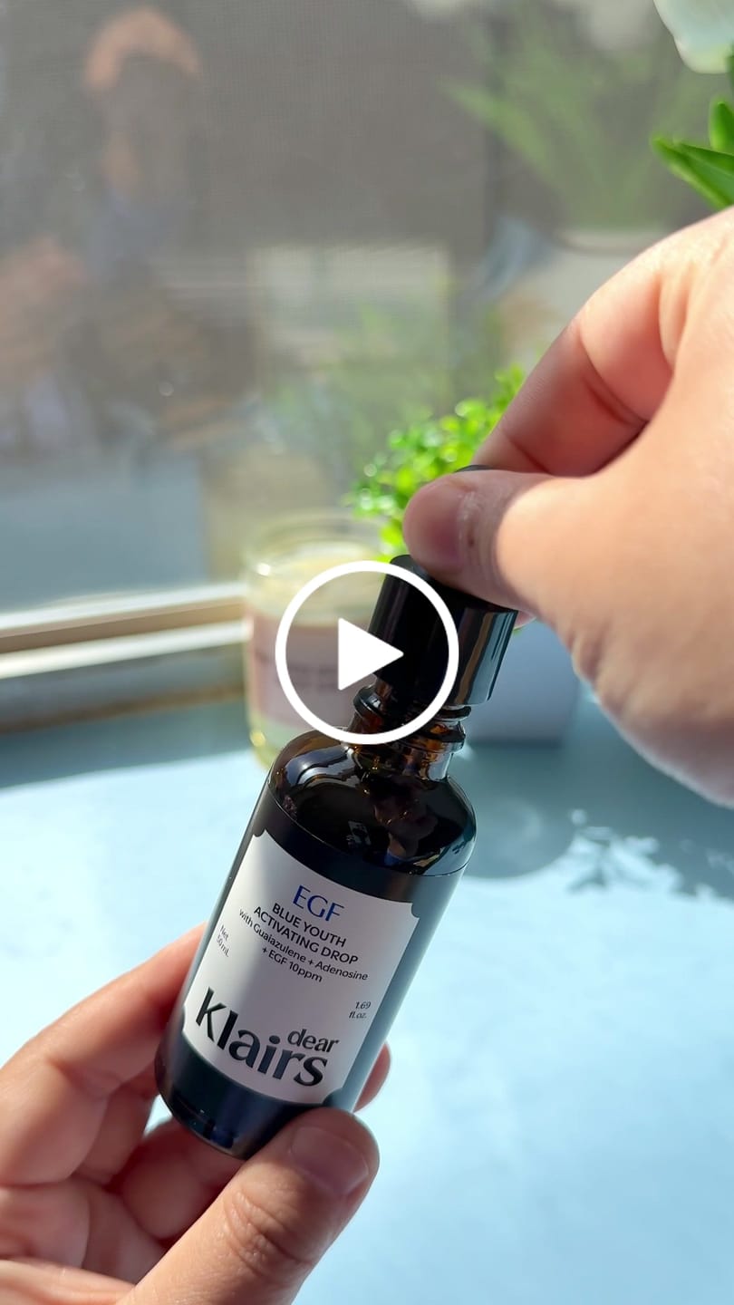 Customer video review of EGF Blue Youth Activating Drop | EGF Peptide Serum
