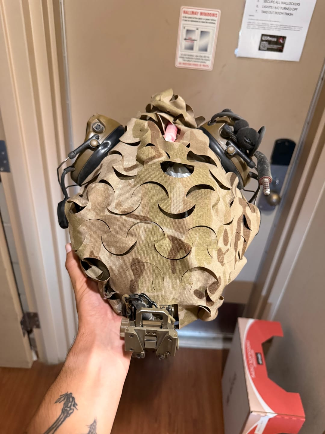 Customer photo review of HelmetScrim™ 2.0 | Camo Netting for Helmet