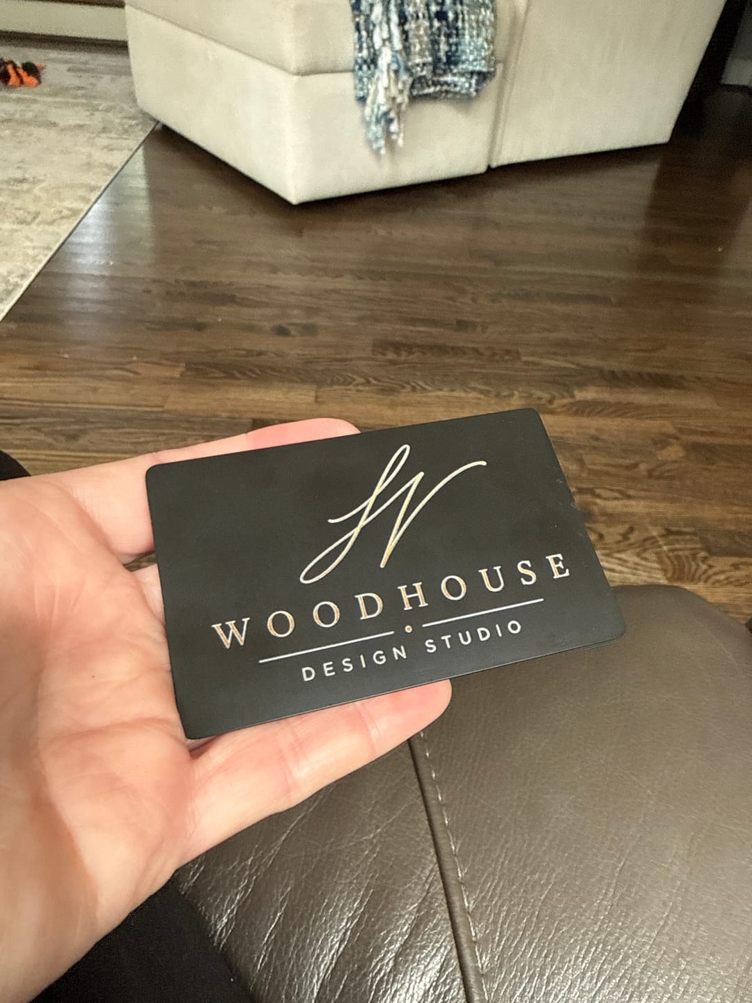 Customer photo review of Metal Smart Business Card
