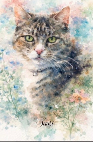 Customer photo review of Personalised Poster - Watercolour