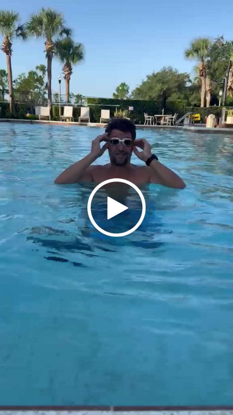 Customer video review of NanoClear™ Viper Swim Goggles Mirror - (Grey/Orange)