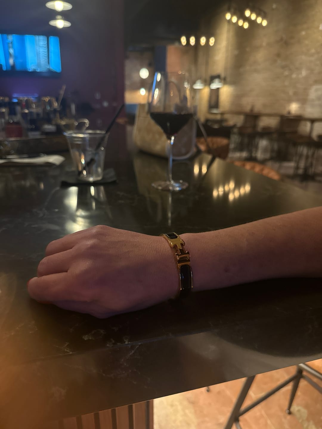 Customer photo review of Black H Bracelet