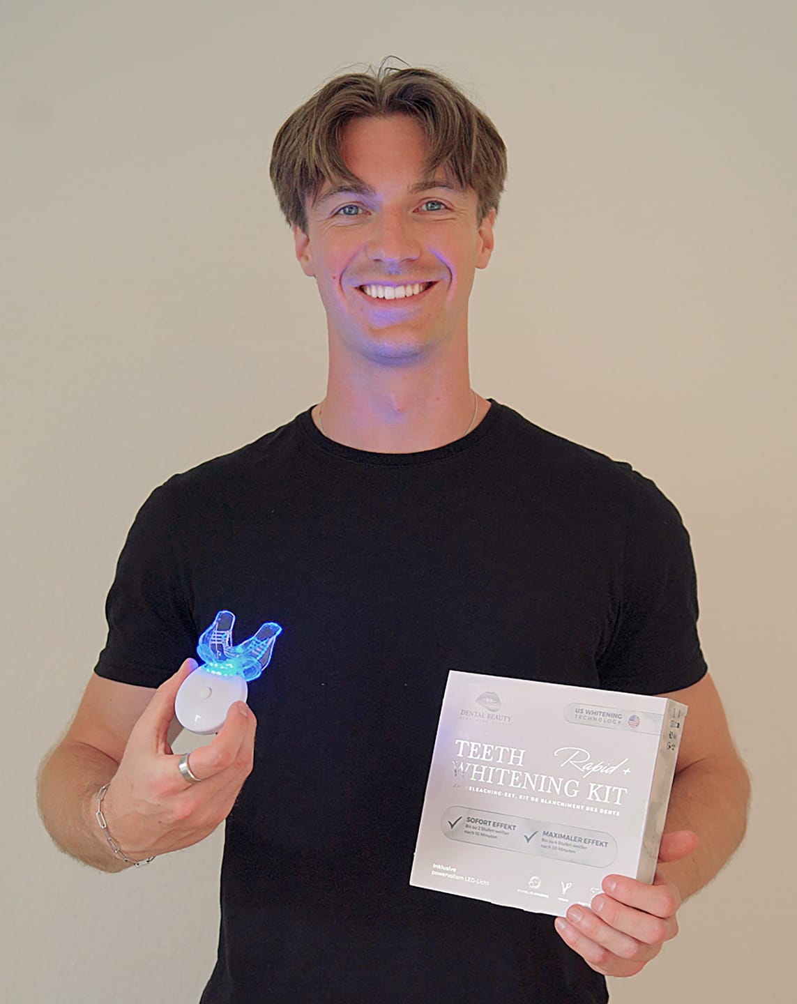 Customer photo review of Zahnbleaching-Set Rapid+ Dental Beauty - Teeth Whitening Kit™