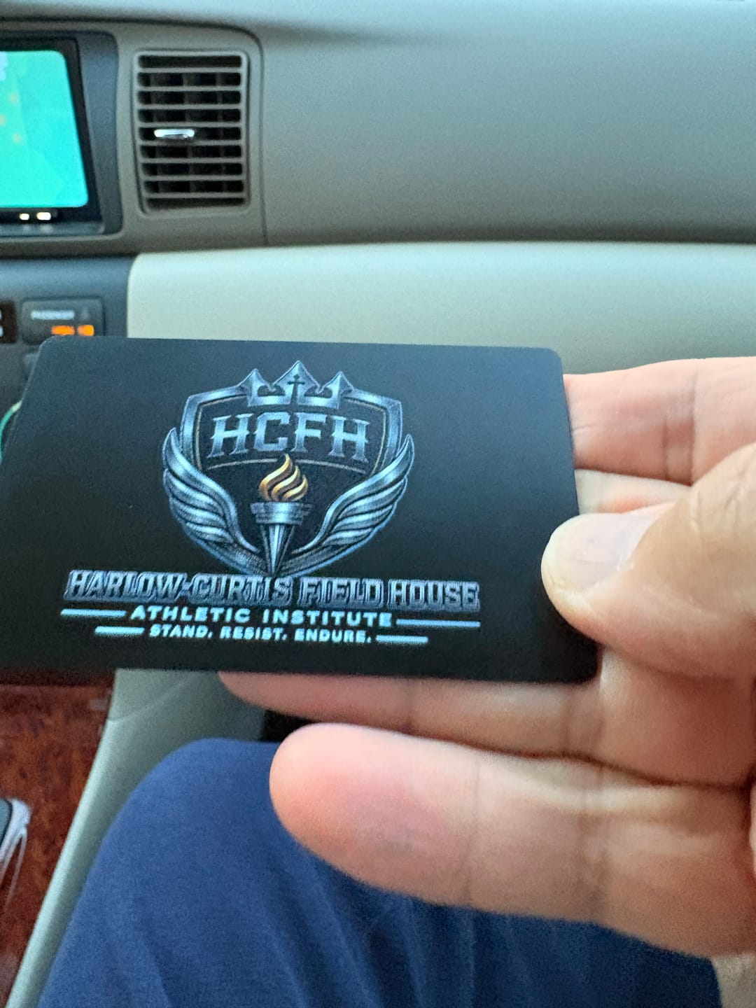 Customer photo review of Metal Smart Business Card