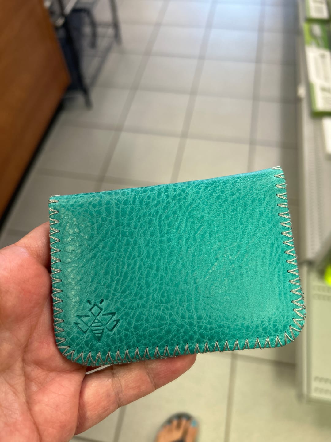 Customer photo review of Turquesa Daily Wallet